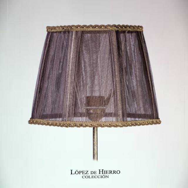 Pantalla Organza Gris Pasamaneria