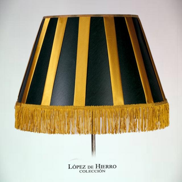 Pantalla Rayas Verde/Oro