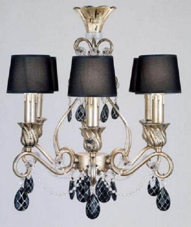 LÁMPARA ALEXANDRA 6 LUCES PLATA
