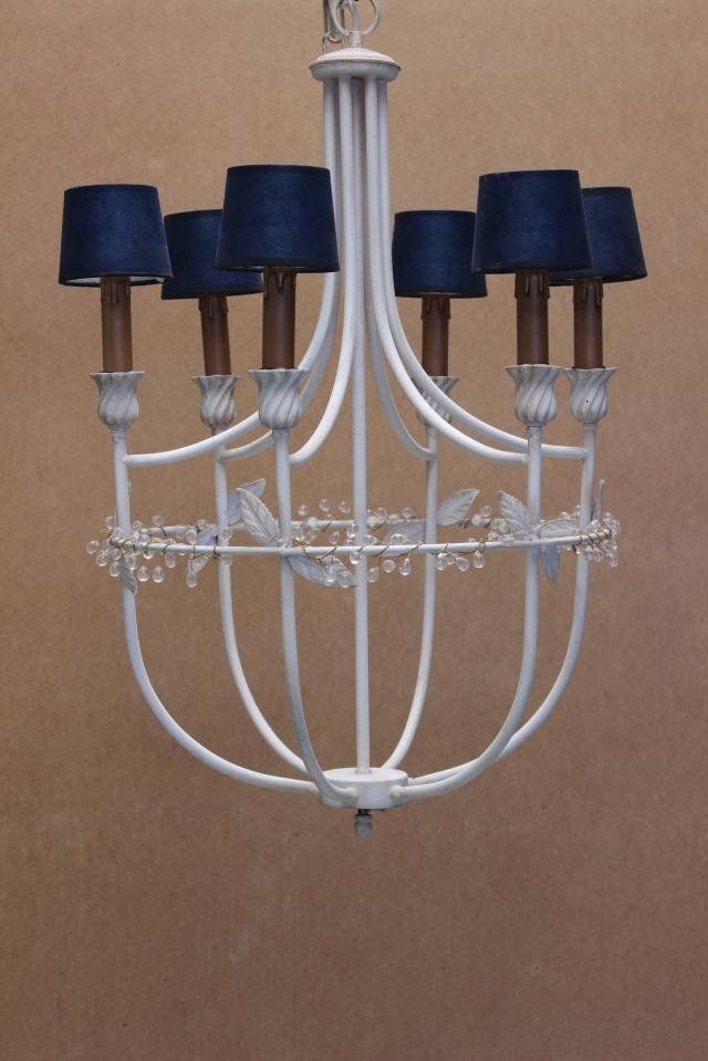 Berta 6 luces decapé