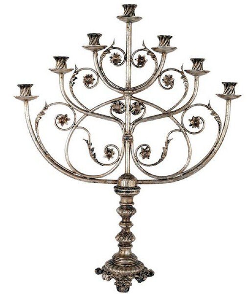 Candelabro judio plata