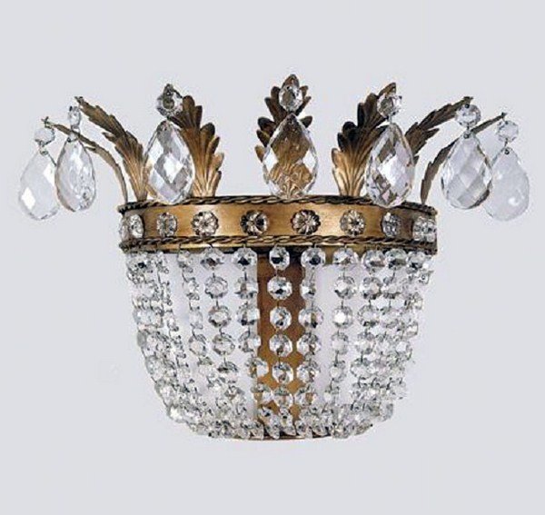 Aplique plafon imperio dorado